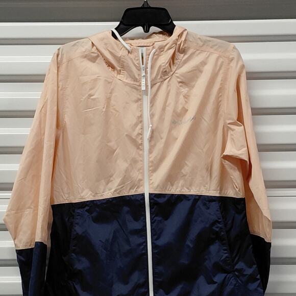 Columbia Womens Medium Flash Forward Windbreaker Jacket Colorblock Hooded Zip - Picture 7 of 13